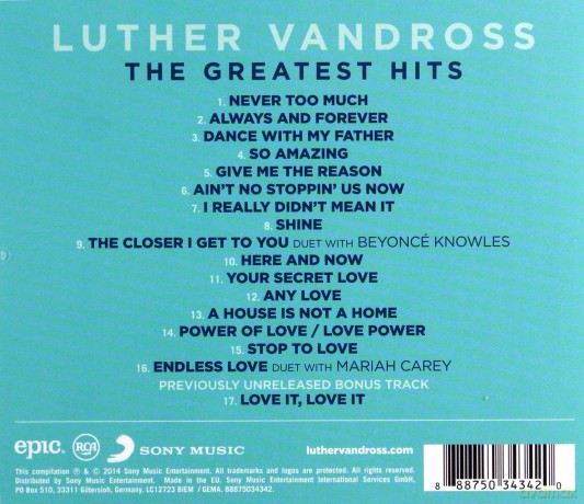 Luther Vandross: The Greatest Hits [CD]