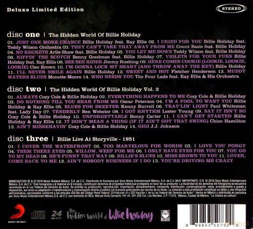 Billie Holiday: The Hidden World Of Billie Holiday [3CD]