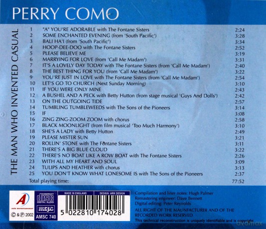 Perry Como: The Man Who Invented Casual [CD]