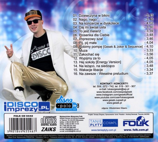 Gesek: Czas na Disco [CD]