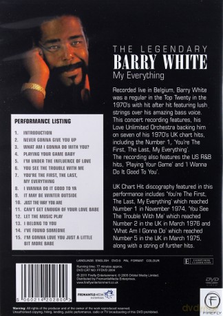 The Legendary Barry White In Concert [DVD]