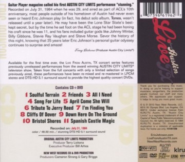 Eric Johnson: Live From Austin Tx (digipack) [CD]+[DVD]