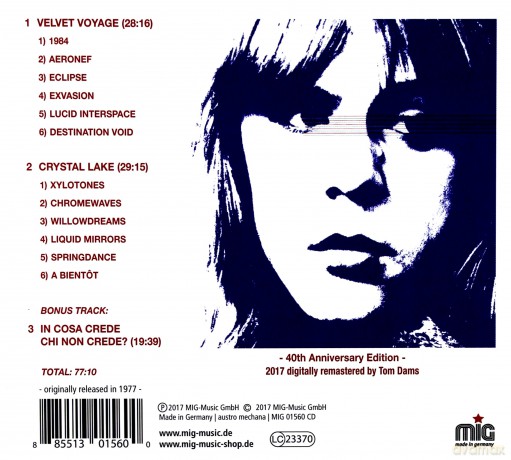 Klaus Schulze: Mirage 40th Anniversary Edition (digipack) [CD]