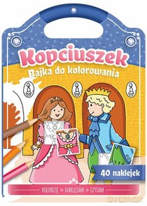 Bajka do kolorowania. Kopciuszek [KSIĄŻKA]