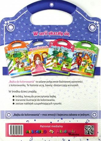 Bajka do kolorowania. Kopciuszek [KSIĄŻKA]