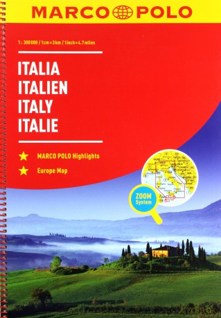 Atlas Marco Polo, Włochy 1:300 000 Spirala [KSIĄŻKA]