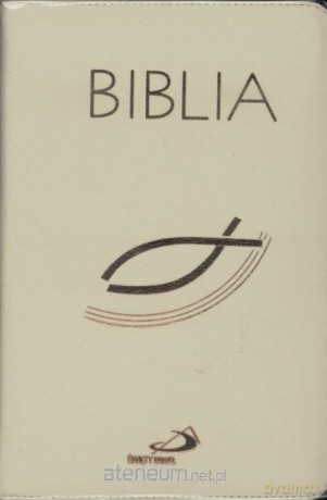Biblia z rybką z suwakiem ecru [KSIĄŻKA]