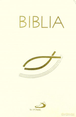 Biblia z rybką z suwakiem ecru [KSIĄŻKA]