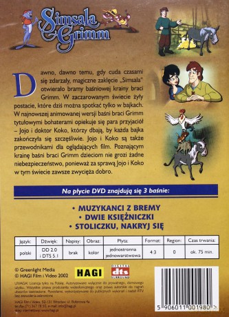 Simsala 4: Muzykanci z Bremy [DVD]