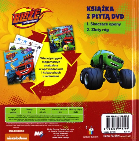 Blaze i megamaszyny 1 Przygody w Zderzakowie [KSIĄŻKA]+[DVD]
