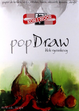 Blok rysunkowy Pop Draw A4/30 arkuszy 180 g