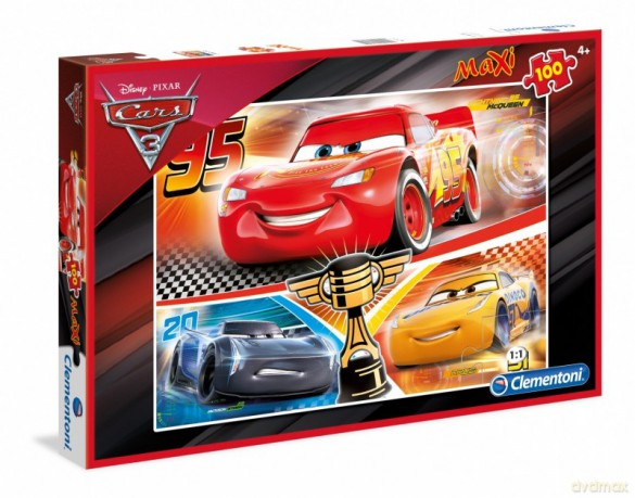 CLEMENTONI 100 el. Maxi Auta 3 (Disney) [PUZZLE]