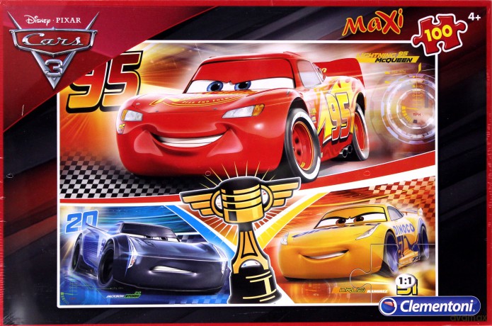 CLEMENTONI 100 el. Maxi Auta 3 (Disney) [PUZZLE]