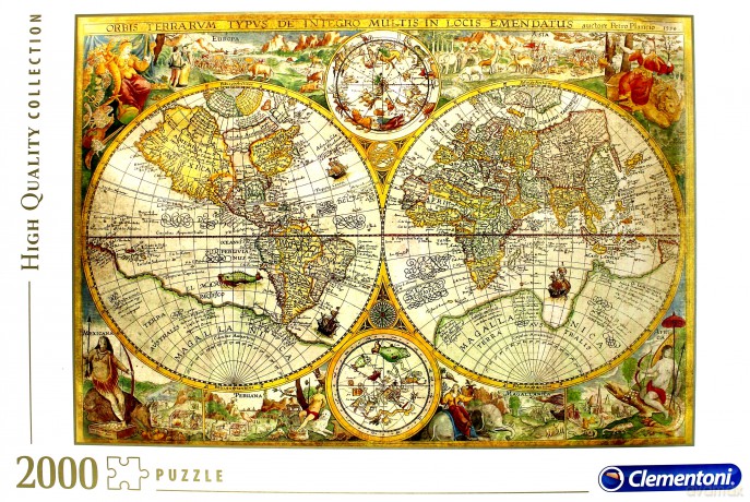 CLEMENTONI 2000 el. HQ Ancient Map [PUZZLE]