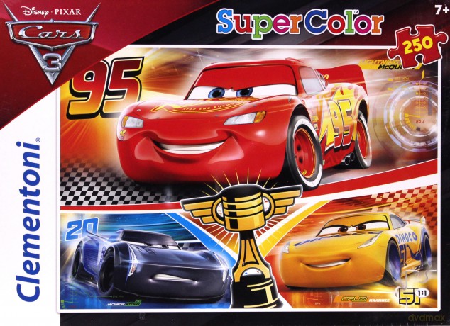 CLEMENTONI 250 el. Superkolor Auta 3 (Disney) [PUZZLE]
