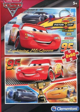 CLEMENTONI 2x60 el. Auta 3 (Disney) [PUZZLE]