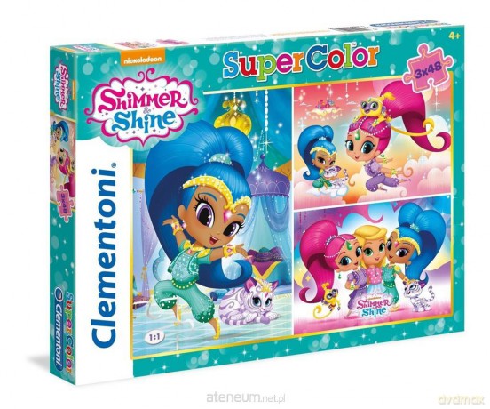 CLEMENTONI 3 x 48 el. Superkolor Shimmer and shine [PUZZLE]
