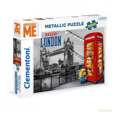CLEMENTONI Metallic 1000 el. Minionki [PUZZLE]
