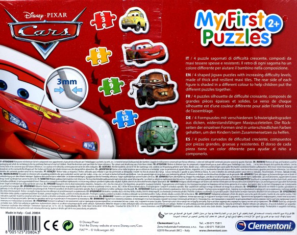 CLEMENTONI Moje Pierwsze Puzzle Auta [PUZZLE]