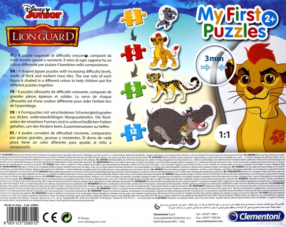 CLEMENTONI Moje Pierwsze Puzzle Król Lew [PUZZLE]