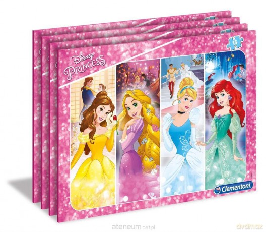 CLEMENTONI Ramkowe 15 el. Superkolor Księżniczki [PUZZLE]