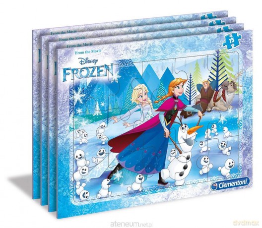 CLEMENTONI Ramkowe 15 Superkolor Kraina Lodu [PUZZLE]