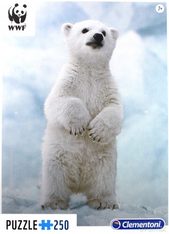 CLEMENTONI WWF 250 el. Mały Niedźwiedź Polarny [PUZZLE]