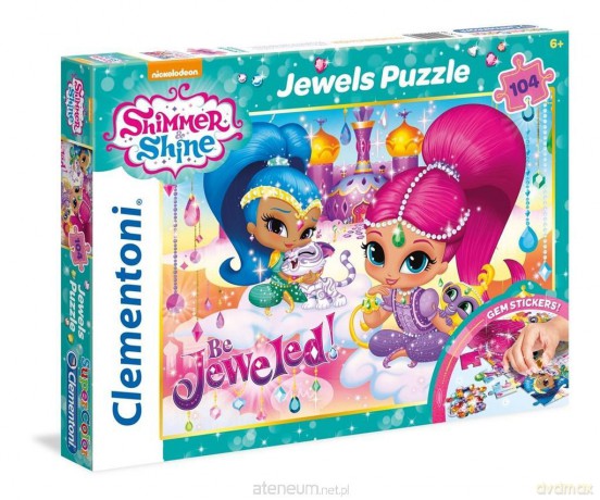 CLEMENTONI z ozdobami 104 el Shimmer and Shine [PUZZLE]