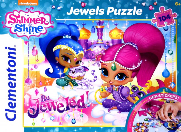 CLEMENTONI z ozdobami 104 el Shimmer and Shine [PUZZLE]