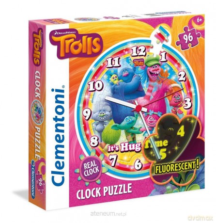 CLEMENTONI Zegar 96 el. Trolle [PUZZLE]
