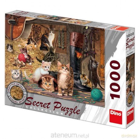 DINO 1000 el. Sekretna kolekcja Koty [PUZZLE]