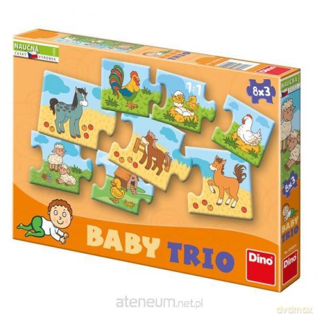 DINO Baby rodzina 8x3 el. [PUZZLE]