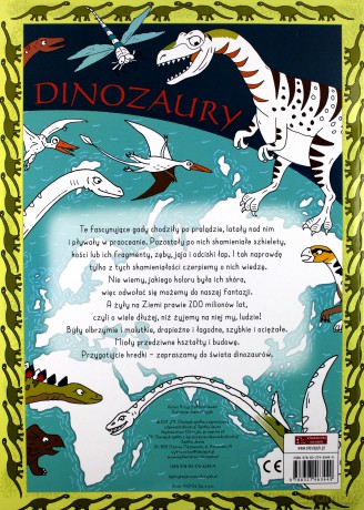 Dinozaury do kolorowania - z kredkami dookoła świata [KSIĄŻKA]