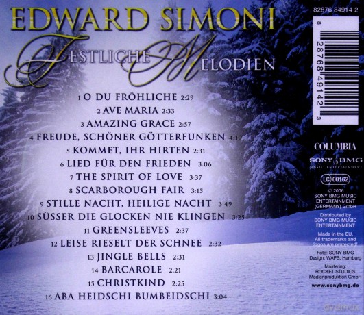 Edward Simoni: Festliche Melodien [CD]
