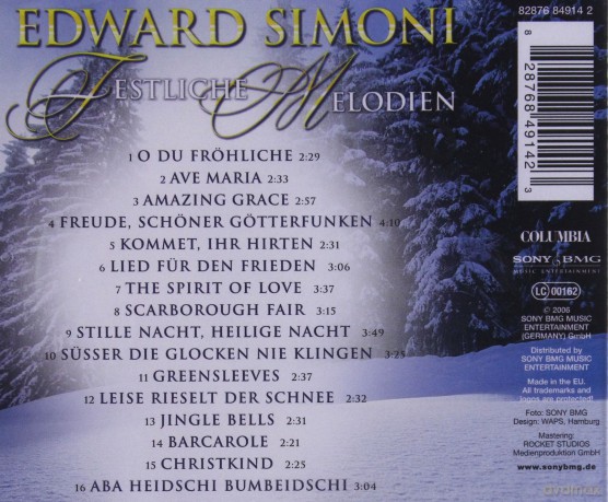Edward Simoni: Festliche Melodien [CD]