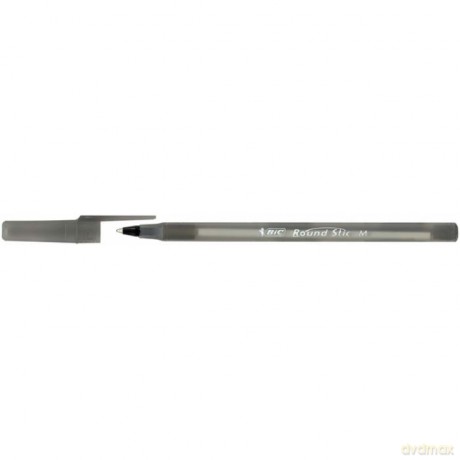Długopis Round Stick czarny z kodem (60 szt)