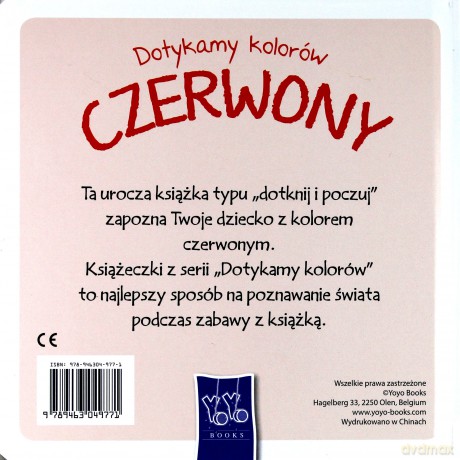 Dotykamy kolorów. Czerwony [KSIĄŻKA]