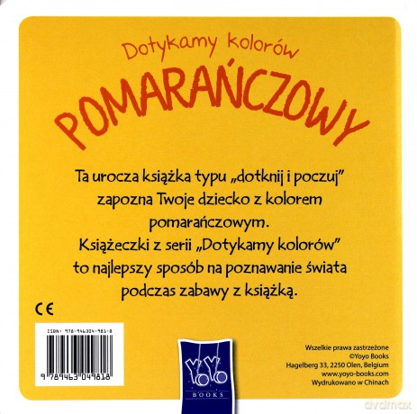 Dotykamy kolorów. Pomarańczowy [KSIĄŻKA]