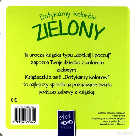 Dotykamy kolorów. Zielony [KSIĄŻKA]