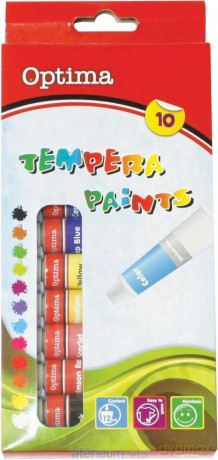 Farby tempera 10 kolorów