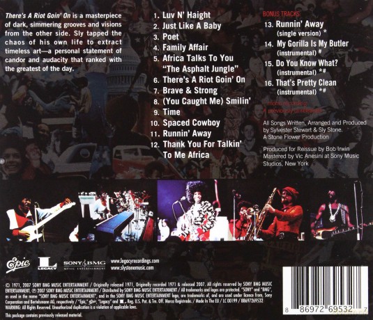 Sly & The Family Stone: There's A Riot Goin' On Jewel Case Version [CD]