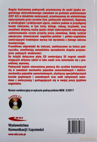 Język angielski w warsztacie samochodowym - Janina Jarocka [KSIĄŻKA]