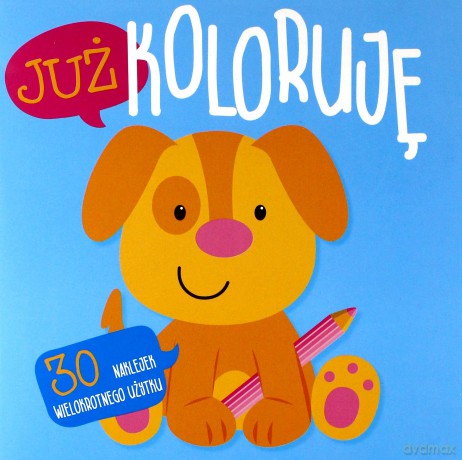 Już koloruję. Piesek. Easy color 3 [KSIĄŻKA]