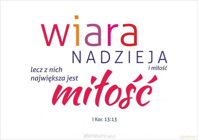 Kartka - Wiara, nadzieja i miłość
