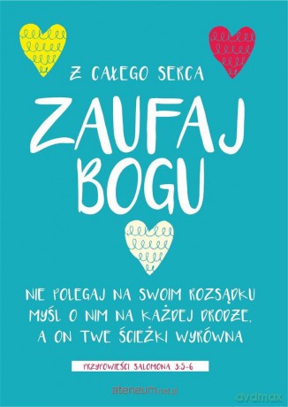 Kartka - Zaufaj Bogu - niebieska