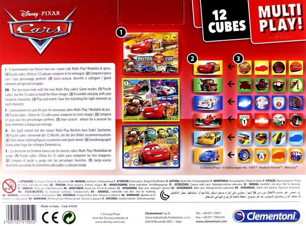 Klocki 12 Multiplay Auta [KLOCKI]