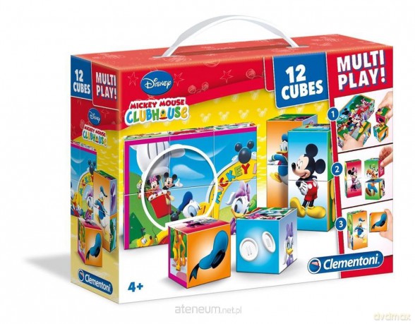 Klocki 12 Multiplay Klub Przyjaciół Myszki Mickey [KLOCKI]