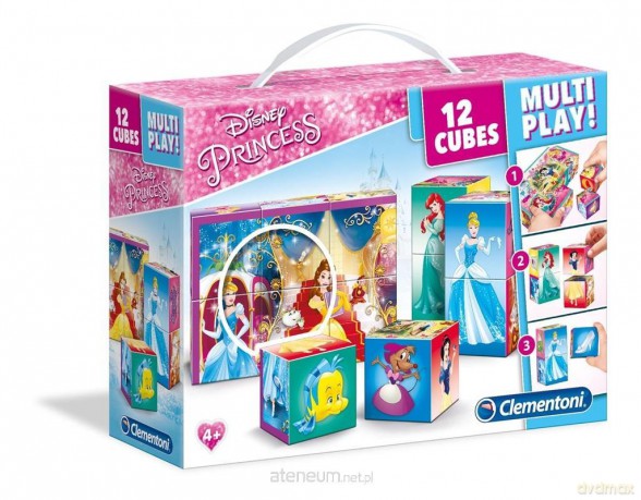 Klocki 12 Multiplay Księżniczki [KLOCKI]