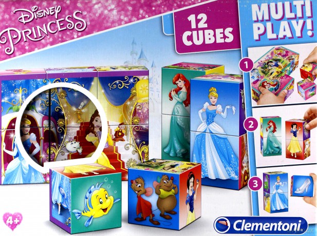 Klocki 12 Multiplay Księżniczki [KLOCKI]
