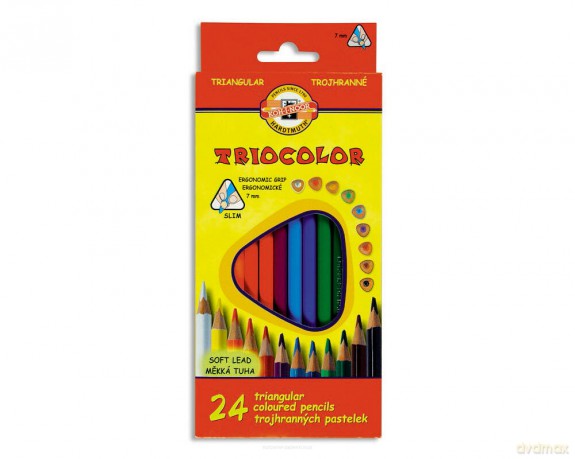 Kredki Triocolor 7mm 24 kolory